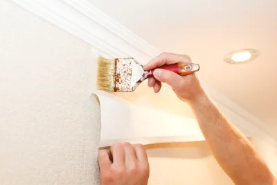 Pose de papier peint à Bréviandes — revêtements muraux et toiles de verre